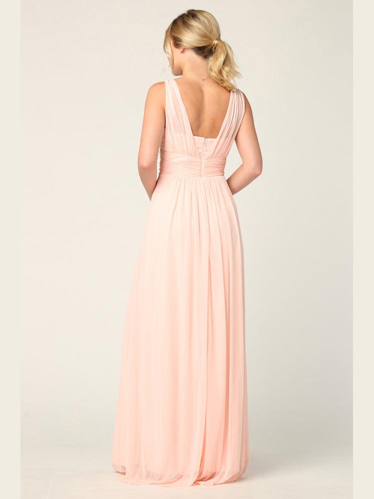 Long Sleeveless Bridesmaids Dress