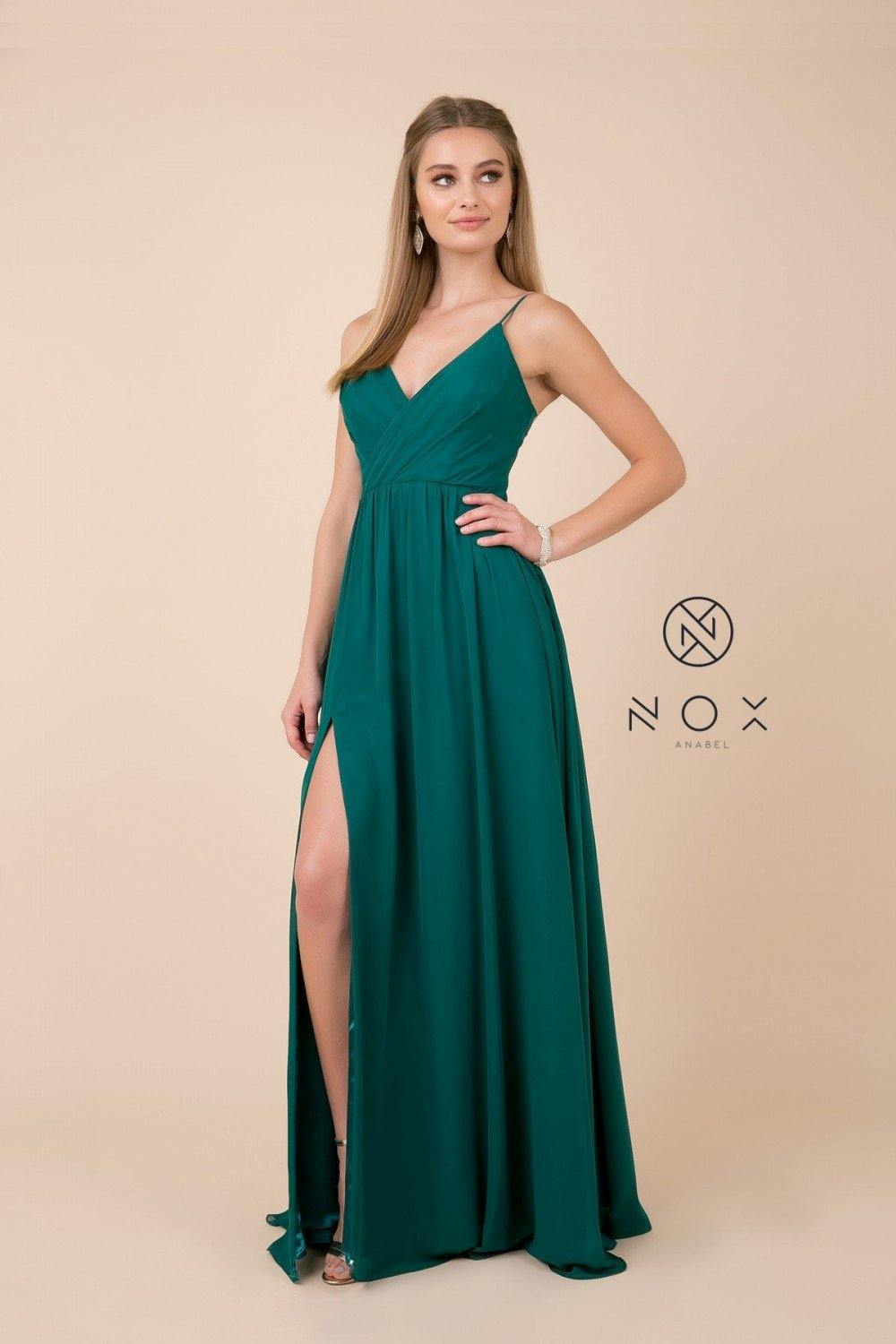 Long Sleeveless Formal Dress Bridesmaid - The Dress Outlet Nox Anabel