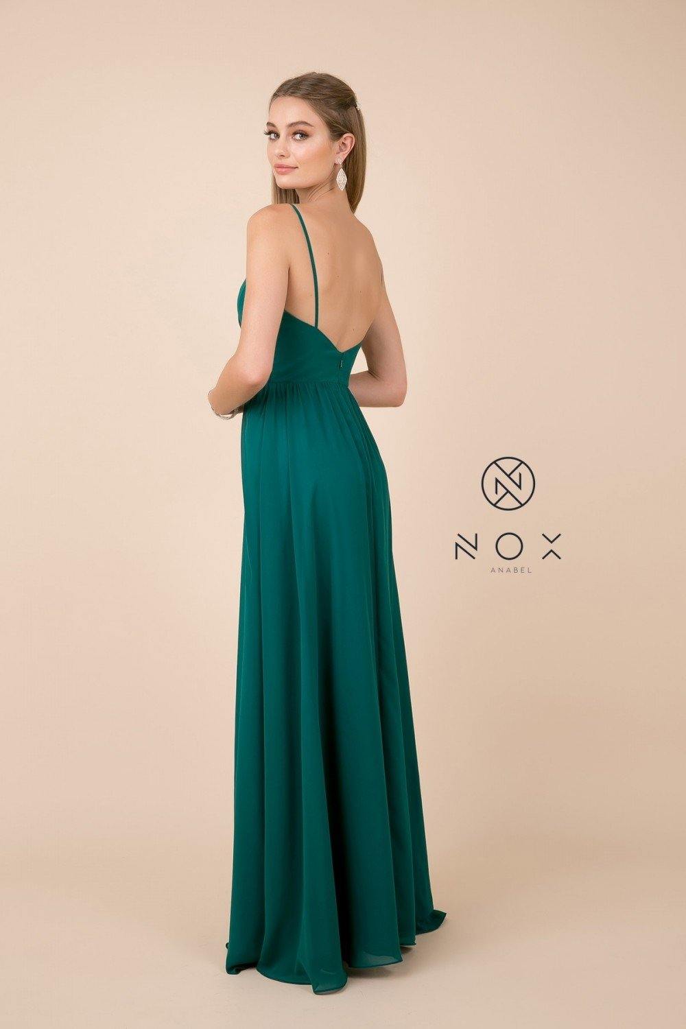 Long Sleeveless Formal Dress Bridesmaid - The Dress Outlet Nox Anabel
