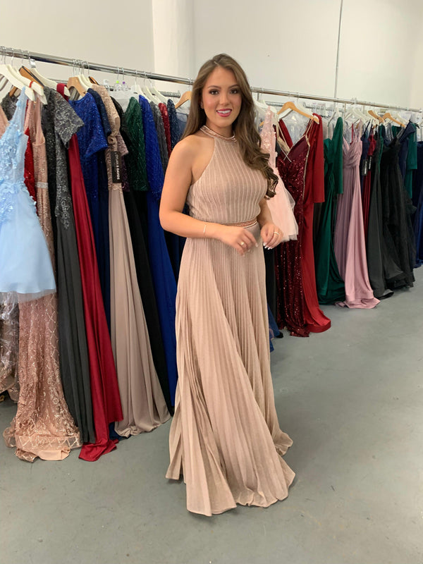 Long Sleeveless Formal Dress Sample Size 6
