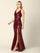 Long Sleeveless Formal Fitted Sequins Prom Dress - The Dress Outlet