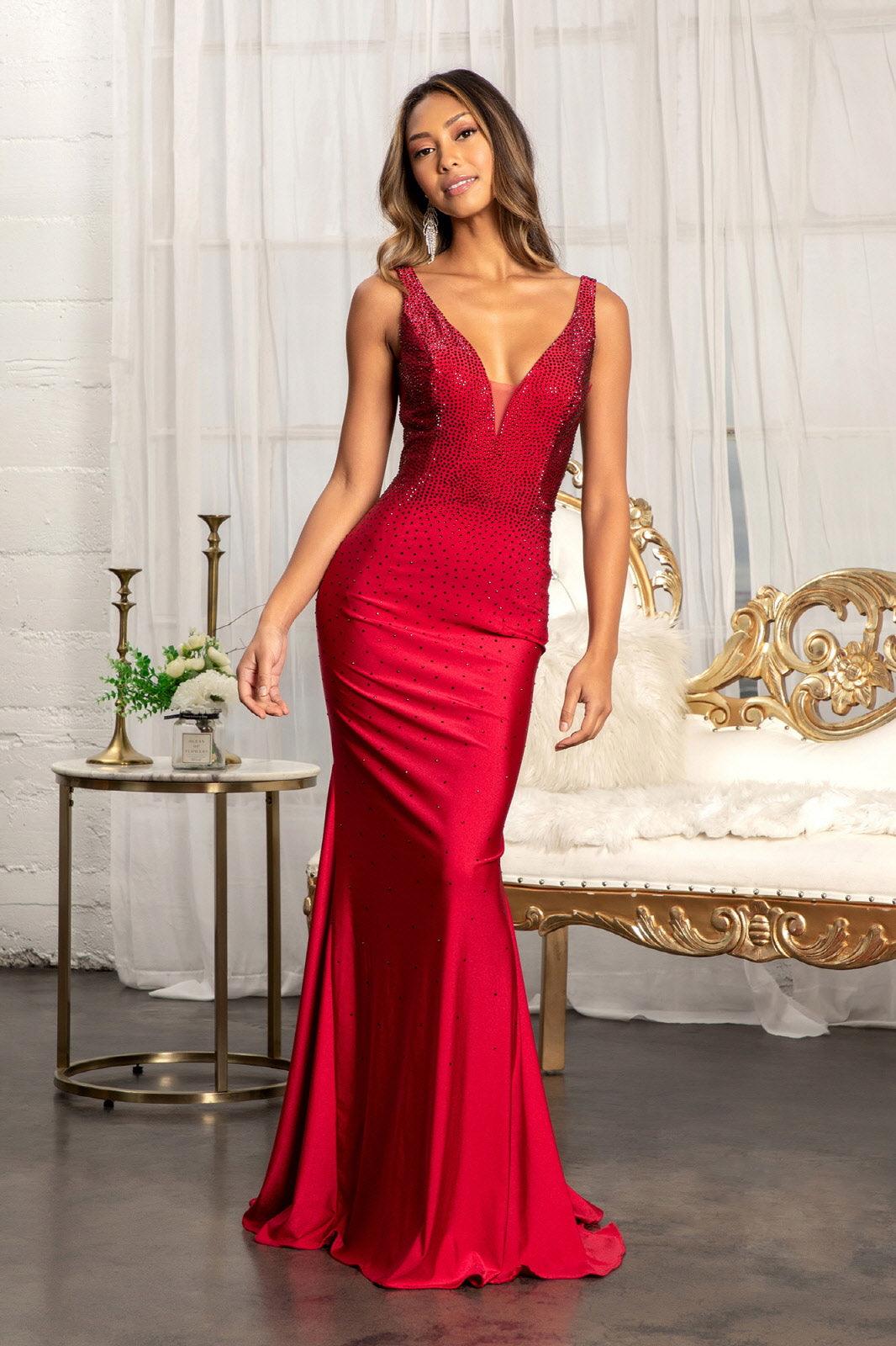 Long Sleeveless Formal Mermaid Fit Prom Dress - Black / XL Long Sleeveless Formal Mermaid Fit Prom Dress - Black / XL