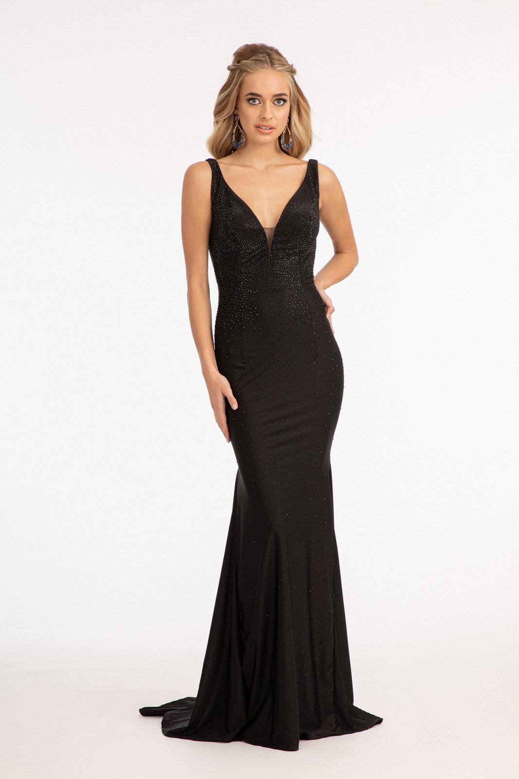 mermaid sleeveless dress Long Sleeveless Formal Mermaid Fit Prom Dress