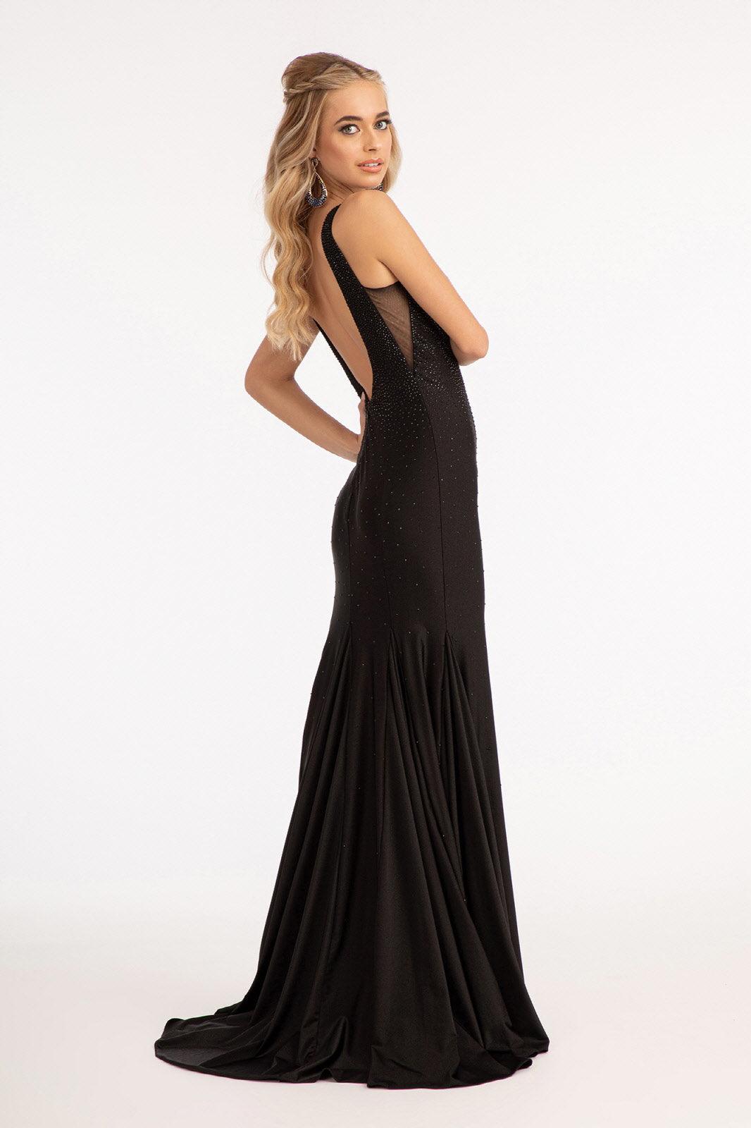 Long Sleeveless Formal Mermaid Fit Prom Dress