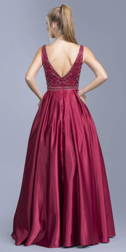 Long Sleeveless Prom Dress Sale - The Dress Outlet