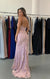 Long Spaghetti Strap Evening Dress Size 6 - The Dress Outlet