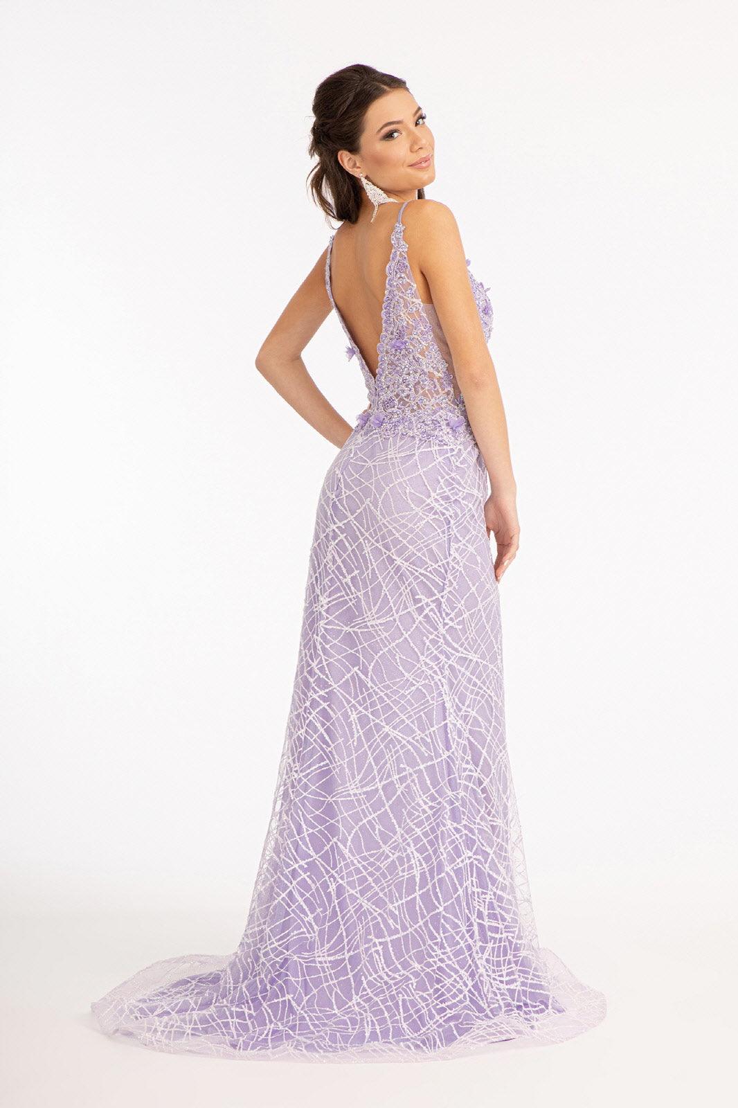 Long Spaghetti Strap Formal Prom Dress - The Dress Outlet