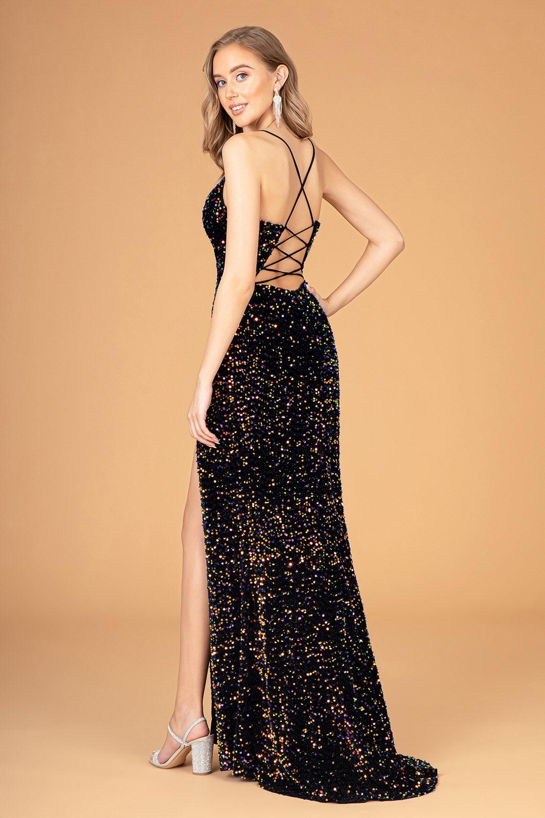 Long Spaghetti Strap Formal Prom Dress