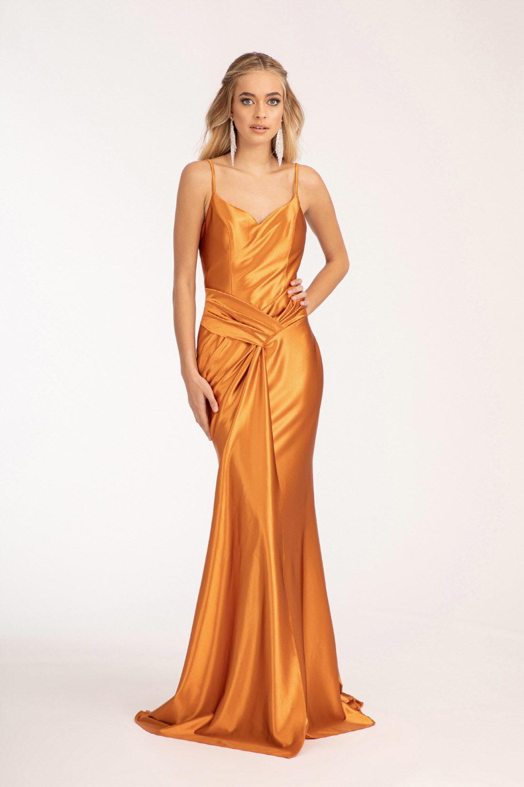 Long Spaghetti Strap Mermaid Prom Dress