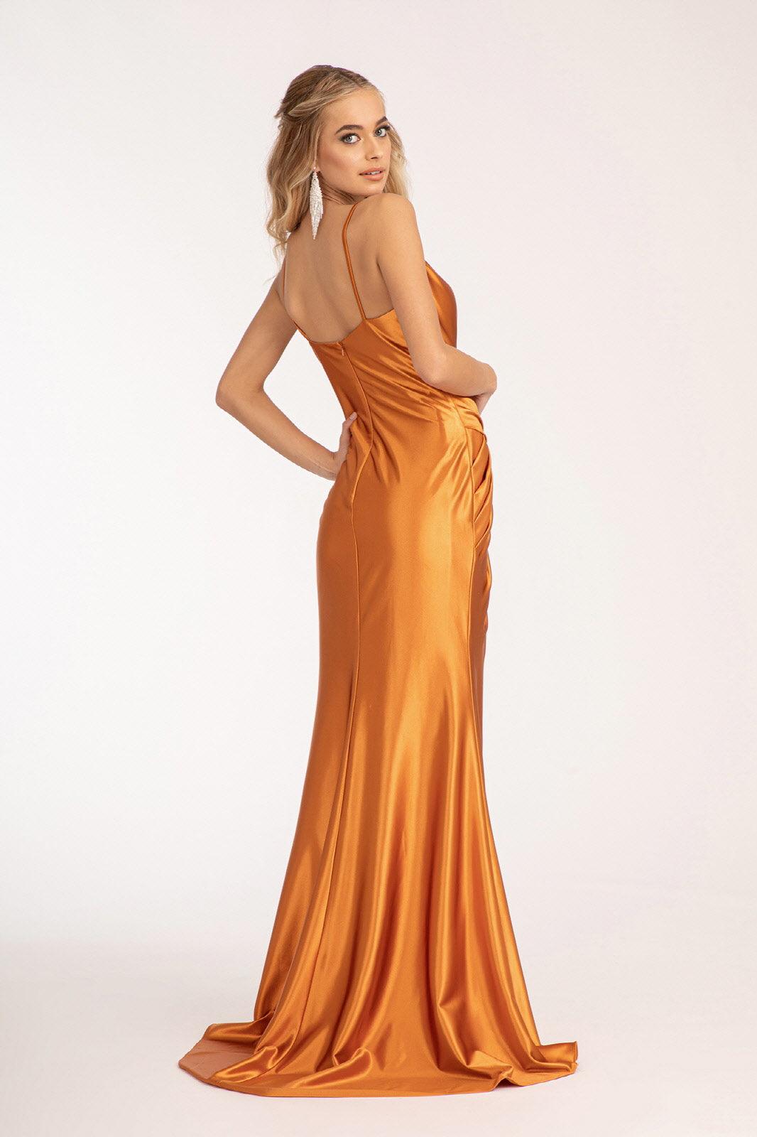 Long Spaghetti Strap Mermaid Prom Dress - Navy / S Long Spaghetti Strap Mermaid Prom Dress - Navy / S