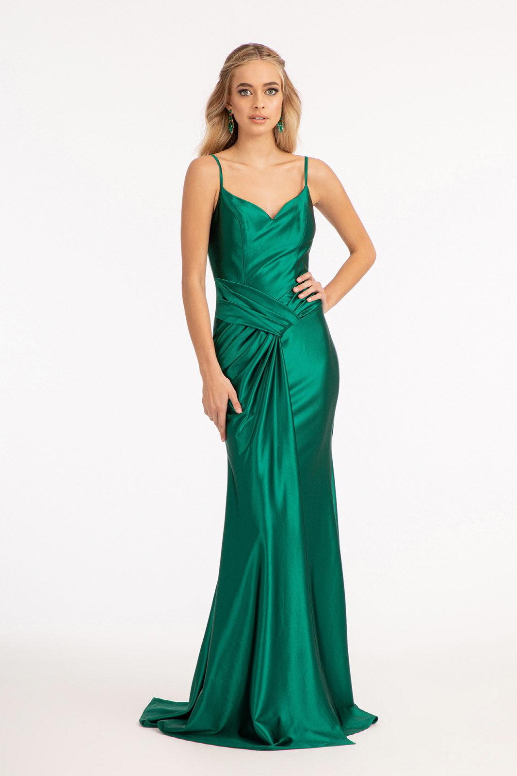 Long Spaghetti Strap Mermaid Prom Dress