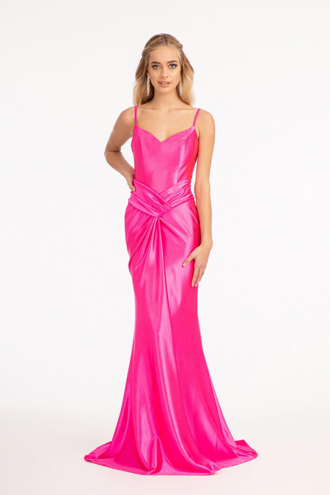 Long Spaghetti Strap Mermaid Prom Dress