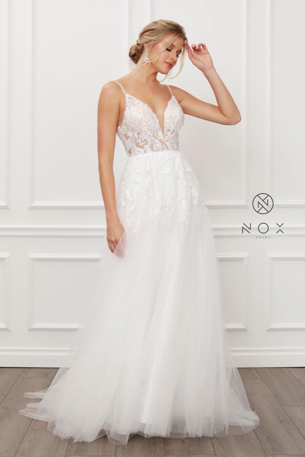 Long Wedding White Dress Sale - The Dress Outlet