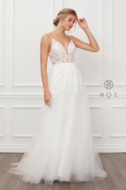 Long Wedding White Dress Sale - The Dress Outlet