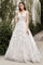 Andrea & Leo A1042W Long White Couture Floral Wedding Dress Off White