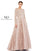 Mac Duggal Embroidered Long Sleeve A Line Ball Gown - The Dress Outlet