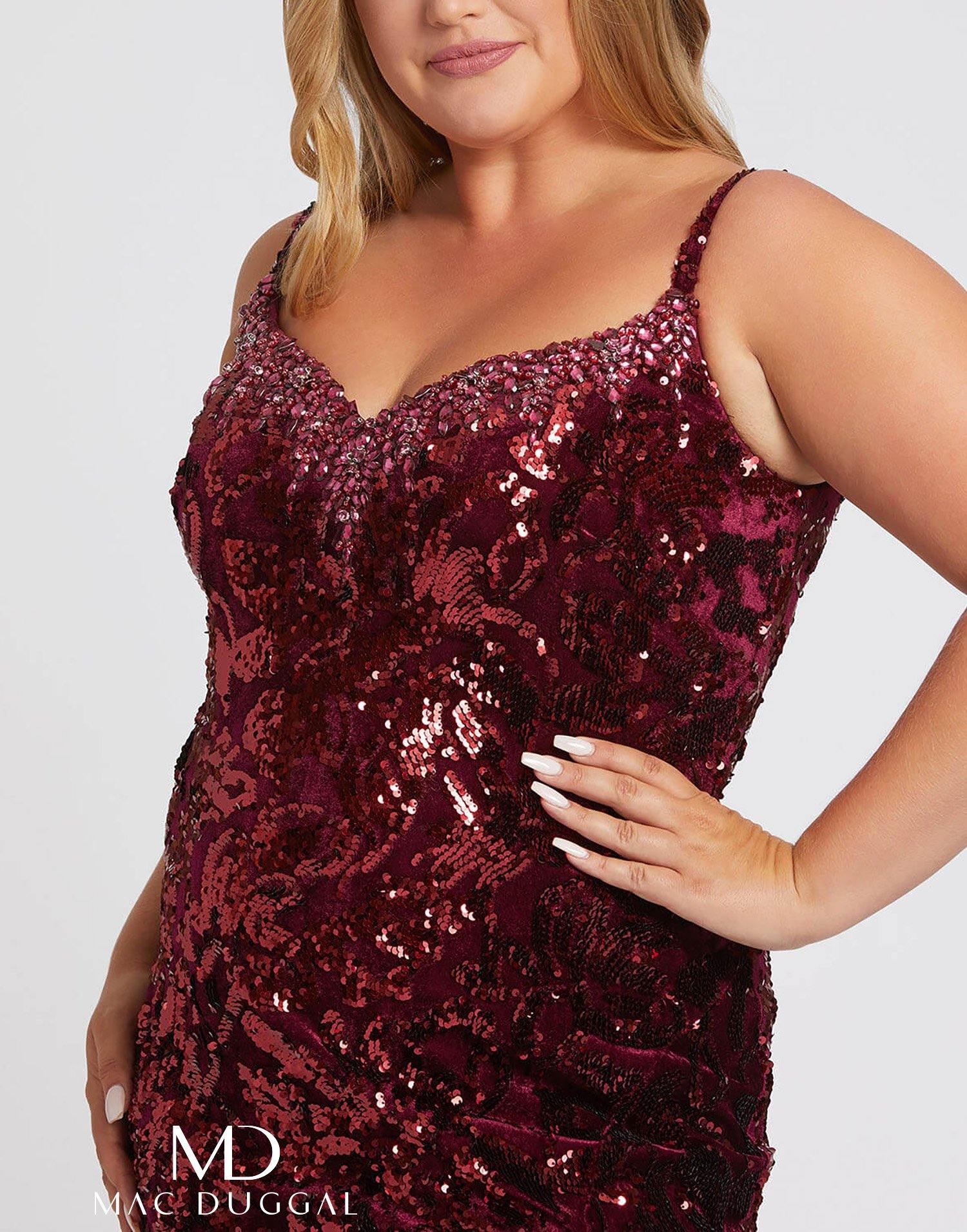 Mac Duggal 77562 Fabulous Long Plus Size Dress