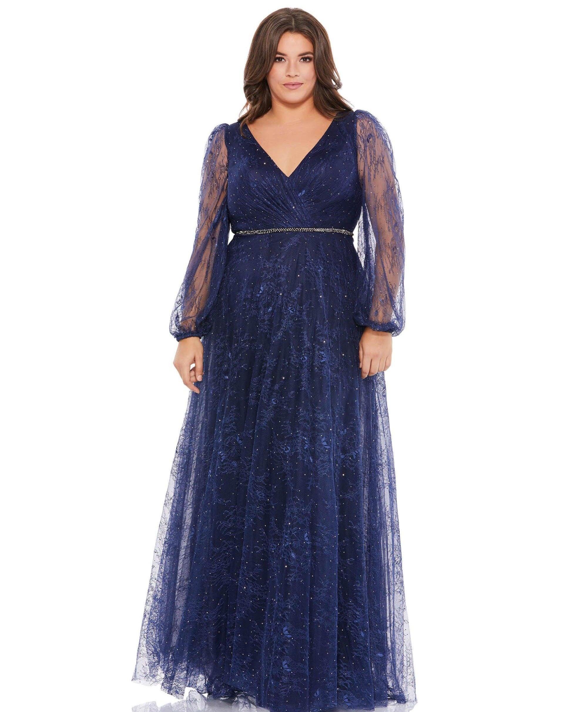 Mac Duggal Whimsical Embellished Evening Gown 67755 - The Dress Outlet