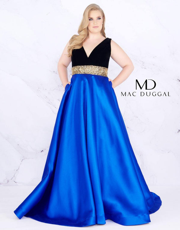 Fabulous Long Sleeveless Ballgown Sleeveless Detail Mac Duggal 66787
