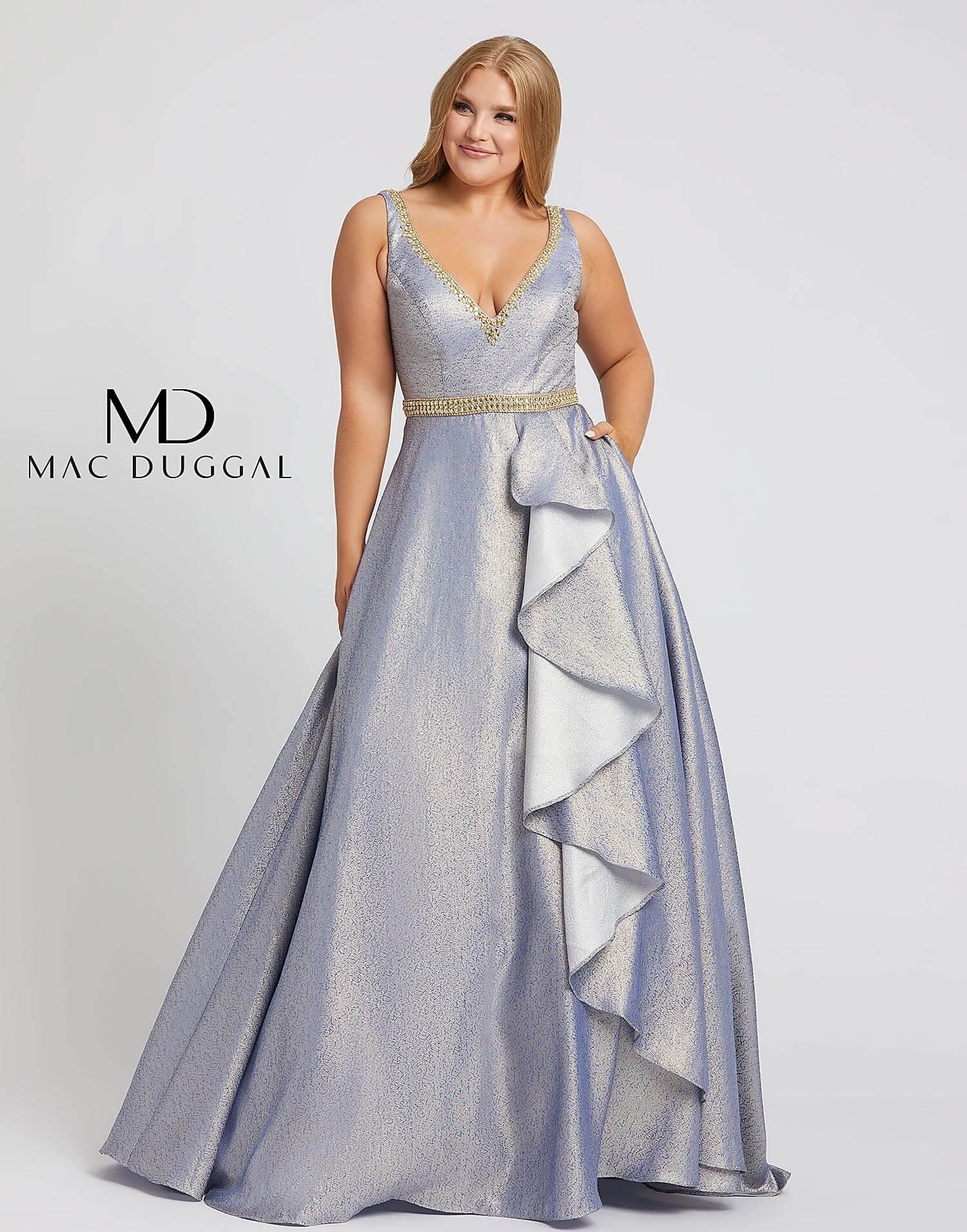 Mac Duggal Fabulouss Plus Size Prom Ball Gown 48978F - The Dress Outlet Mac Duggal