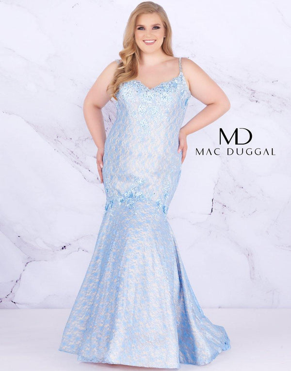 Fabulous Long Mermaid Lace Dress Mermaid Silhouette Mac Duggal 77557