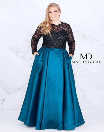 Mac Duggal Fabulouss Long Plus Size Ball Gown 77473F - The Dress Outlet