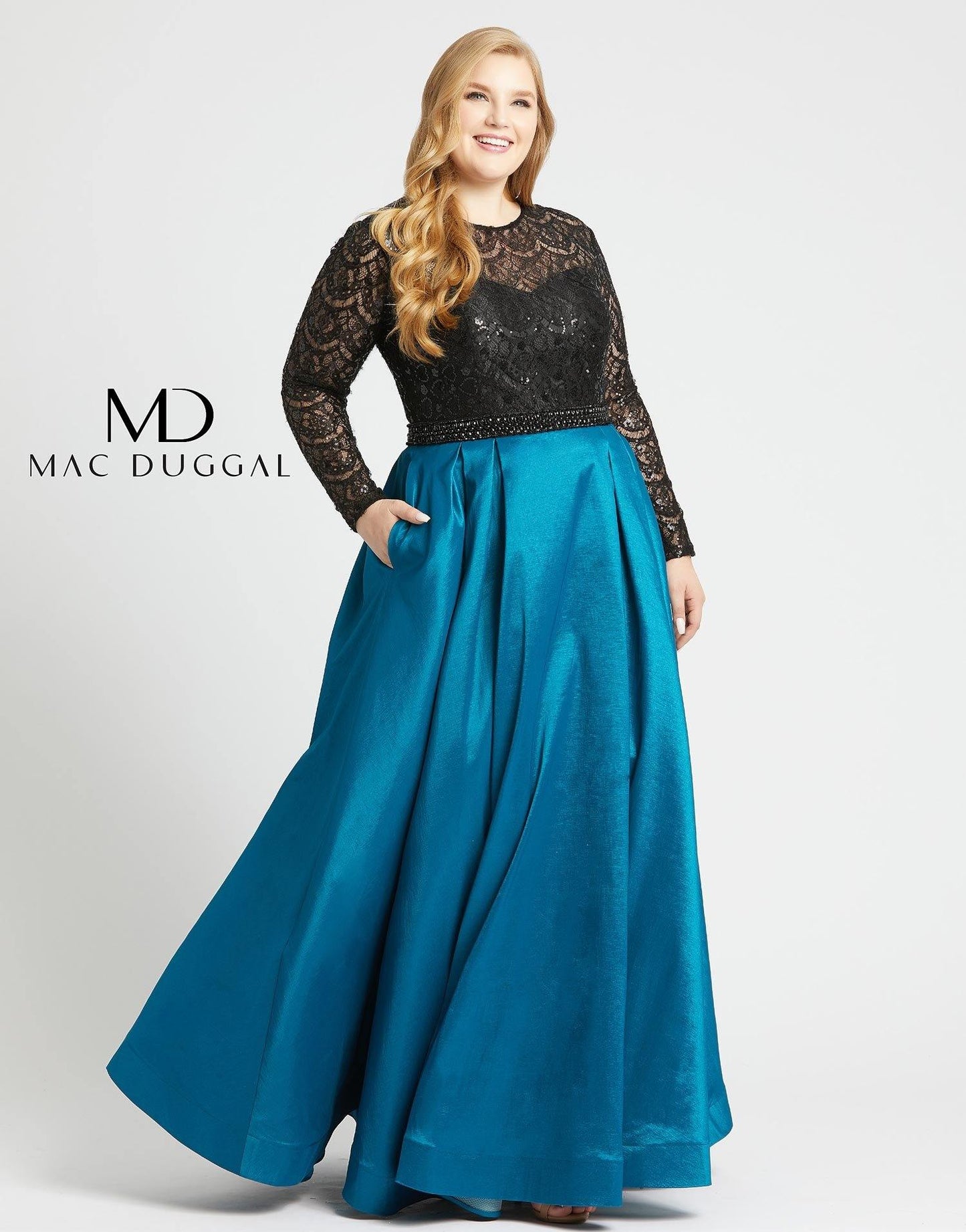 Mac Duggal Fabulouss Long Plus Size Ball Gown 77473F - The Dress Outlet