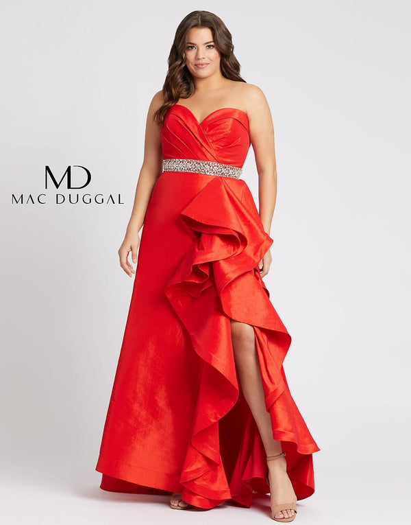 Fabulous Long Plus Size Dress Plus Size Mac Duggal 67215