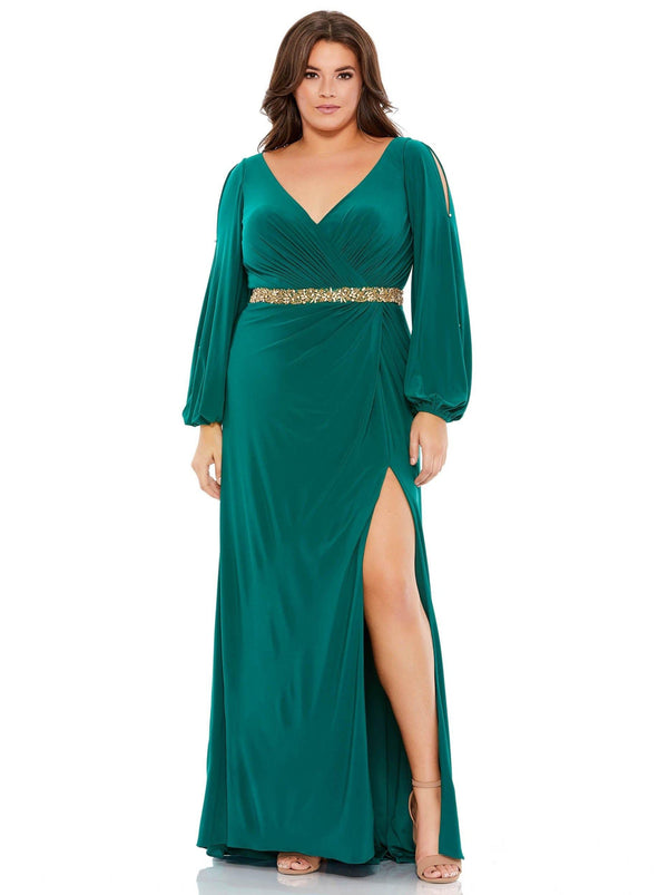 Fabulouss Long Plus Size Dress Plus Size Mac Duggal 67747