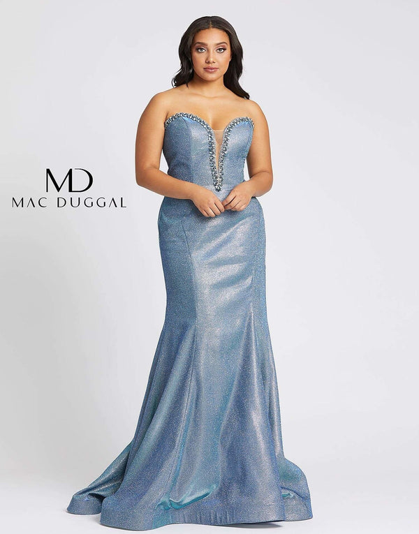 Fabulous Plus Size Long Dress Plus Size Mac Duggal 66815
