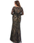 Mac Duggal Abstract Embellished Illusion Sleeve Evening Gown 67752 - The Dress Outlet
