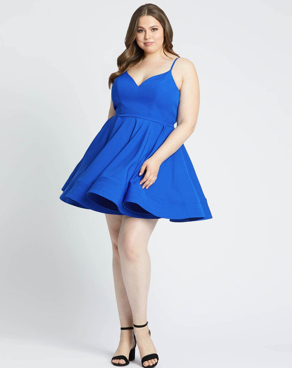 Fabulouss Short Plus Size Dress Plus Size Mac Duggal 49225