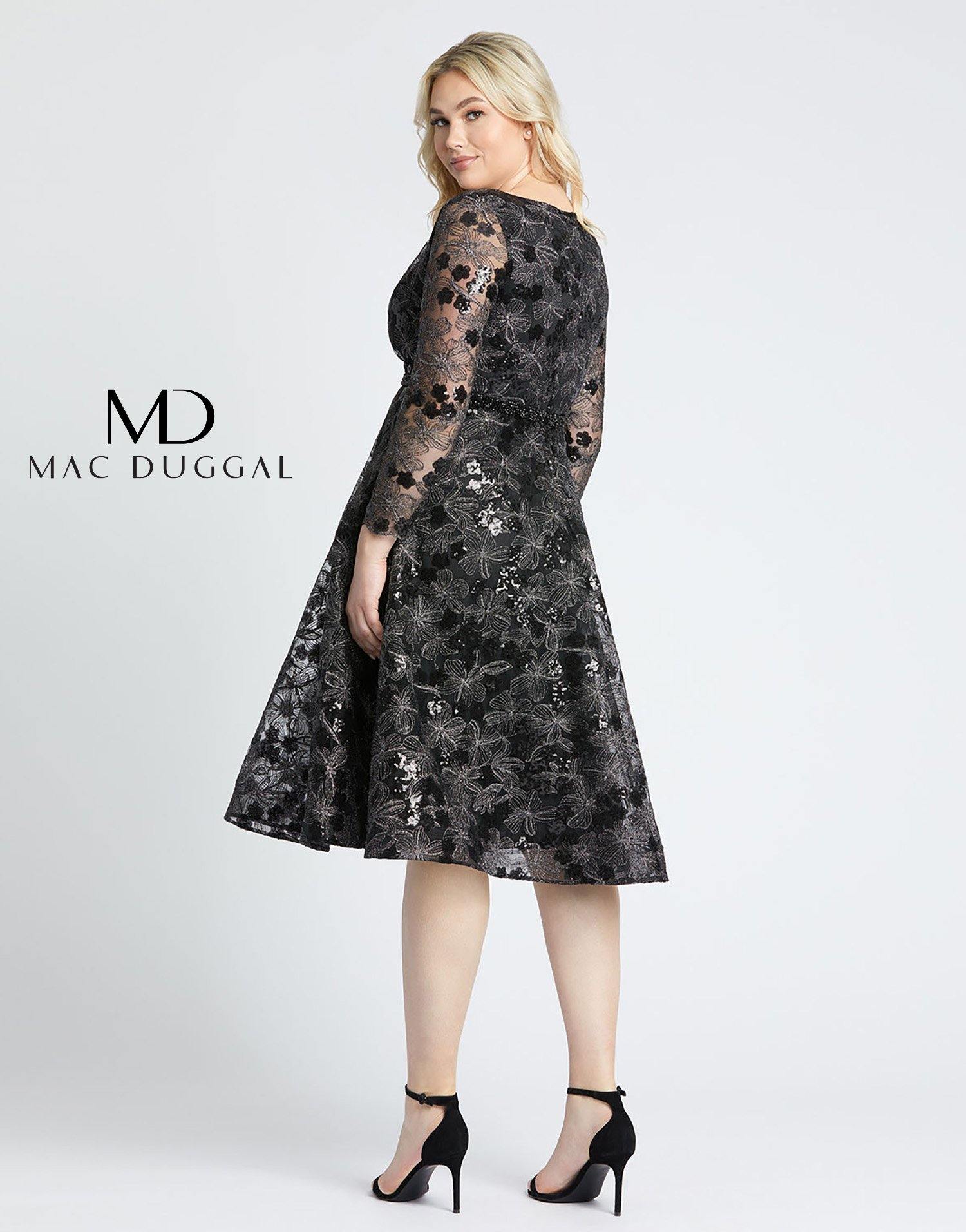 Mac Duggal 67541 Fabulouss Short Plus Size Dress