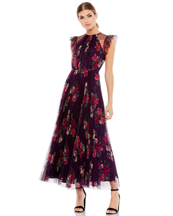 Mac Duggal 2143 Plum Multi XL Sale