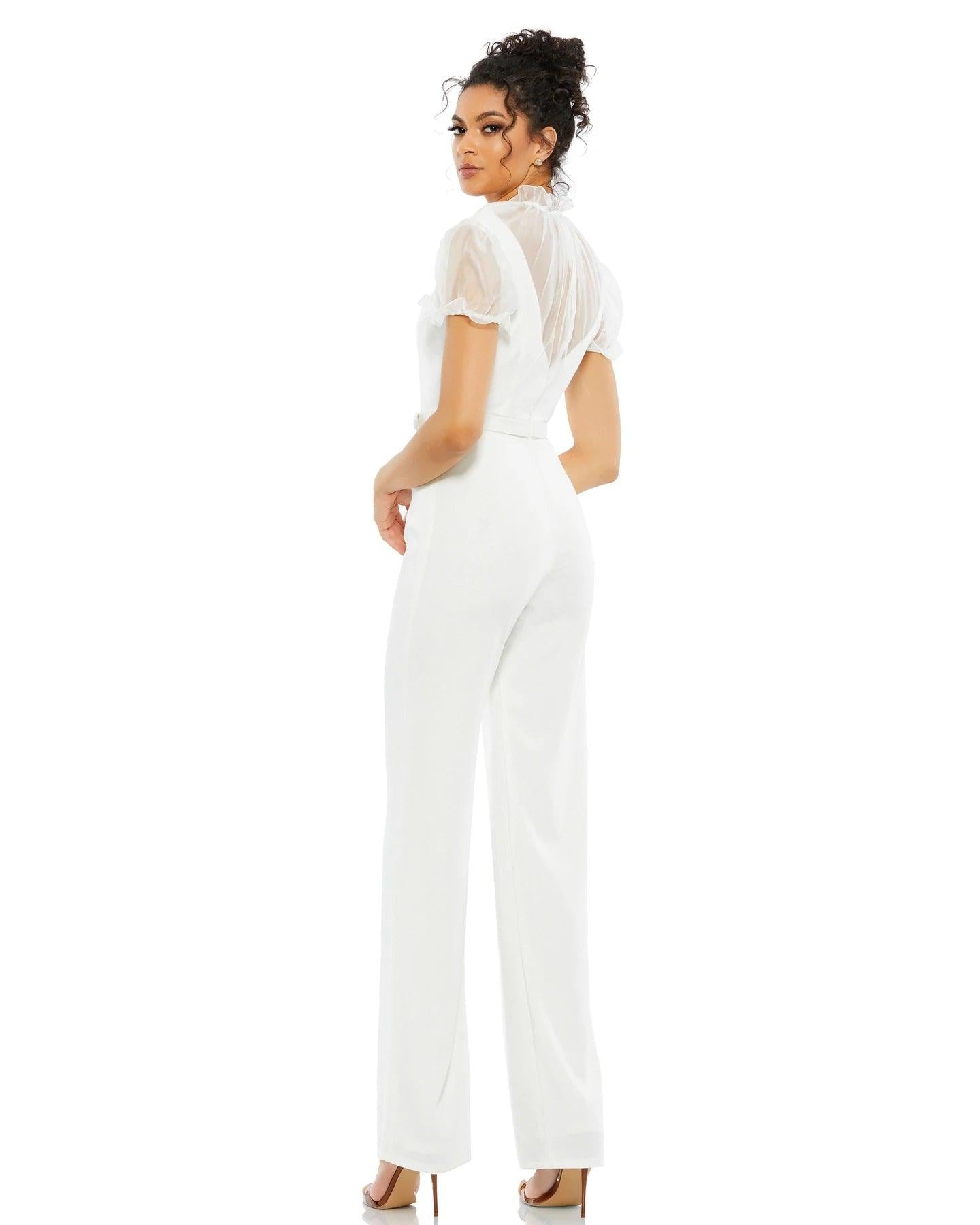 Mac Duggal 26621 Formal Cap Sleeve Jumpsuit