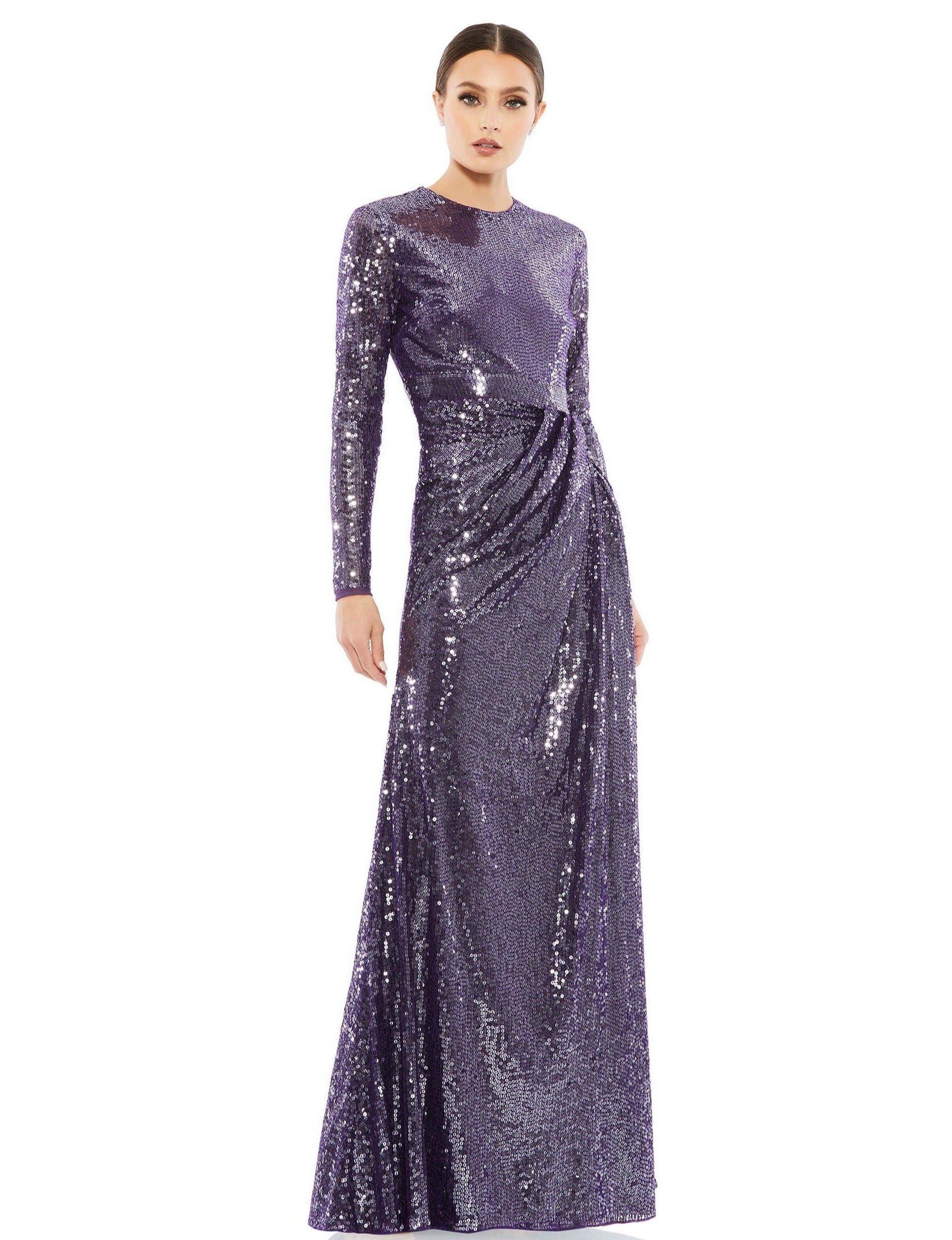 Mac Duggal 10824 Formal Long Sleeve Sequins Dress | The Dress Outlet Mac Duggal 10824 Formal Long Sleeve Sequins Dress | The Dress Outlet
