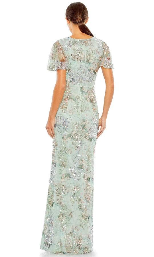 Mac Duggal Formal Short Sleeve Dress 93749 - The Dress Outlet
