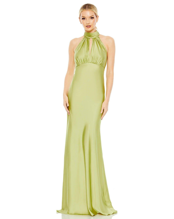 Halter Long Formal Dress Halter Neckline Mac Duggal 49520