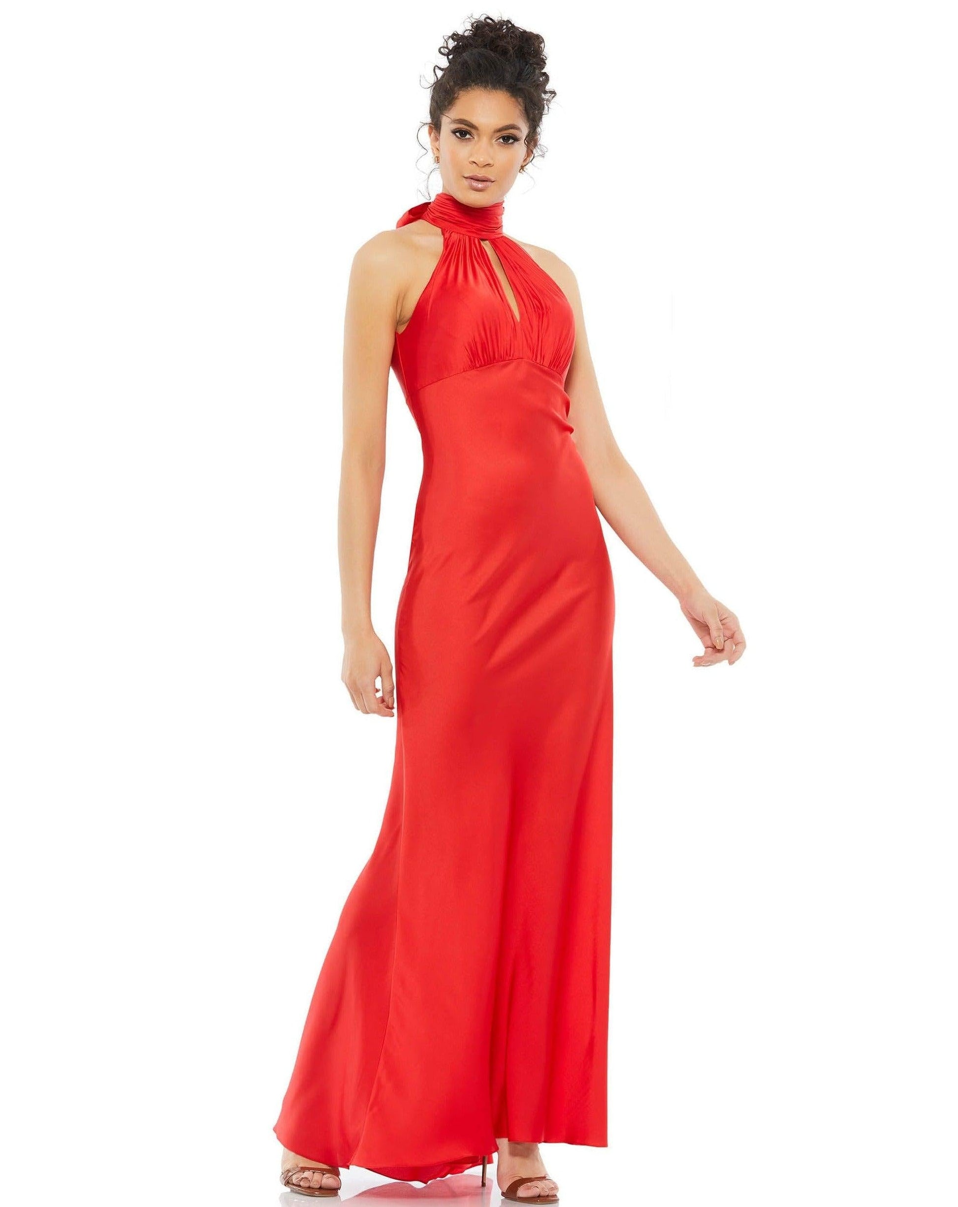 Mac Duggal 49520 Halter Long Formal Dress
