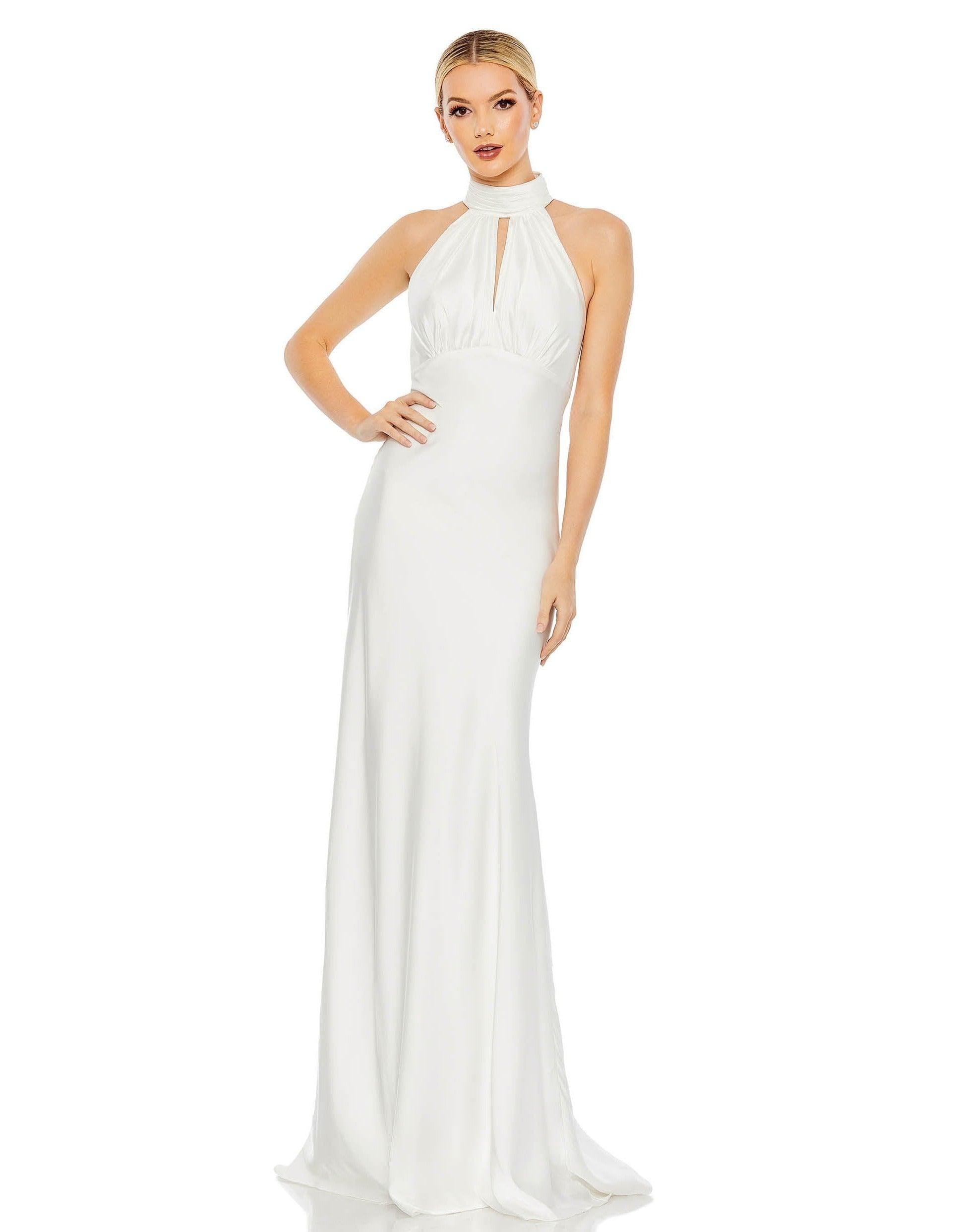 Mac Duggal 49520 Halter Long Formal Dress