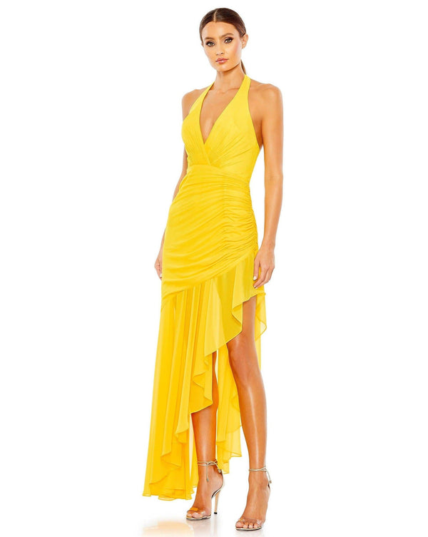 High Low Chiffon Formal Gown High Low Detail Mac Duggal 55847