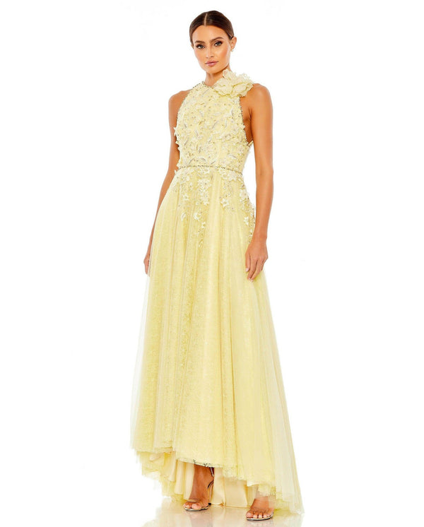 High Low Formal Evening Prom Gown High Low Detail Mac Duggal 11310