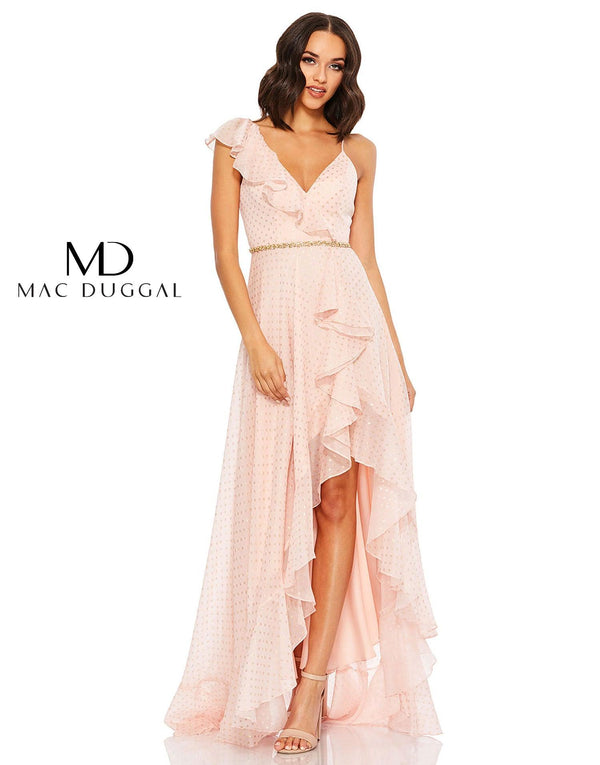 High Low Formal Prom Dress High Low Detail Mac Duggal 49330