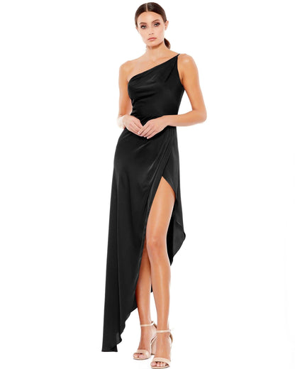 Mac Duggal High Low One Shoulder Formal Dress 55324 - The Dress Outlet