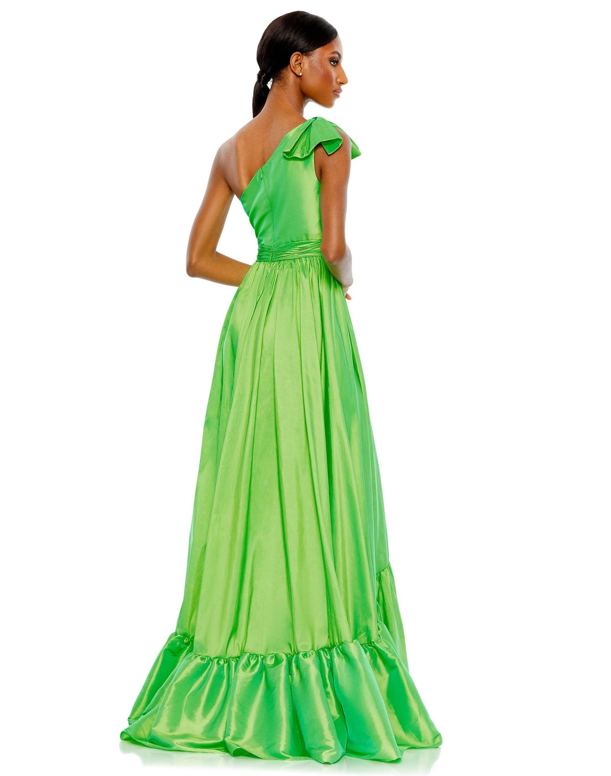 Mac Duggal 68027 High Low One Shoulder Prom Dress