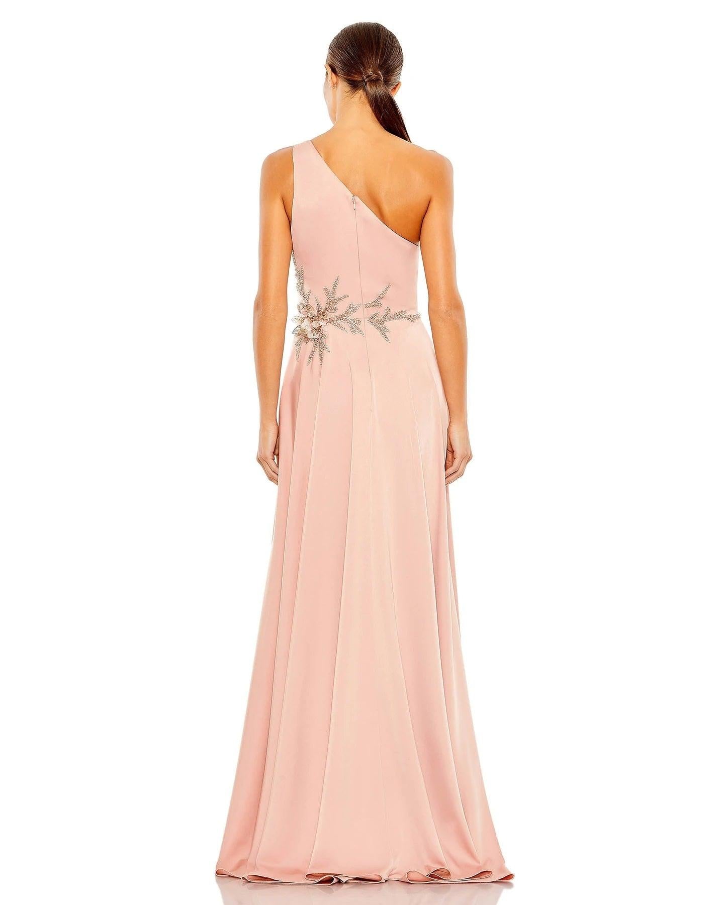 Mac Duggal 11262 High Low One Shoulder Prom Gown