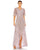 Mac Duggal High Low Short Sleeve Formal Dress 93681 - The Dress Outlet