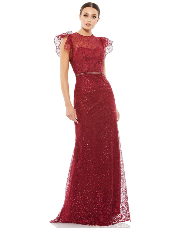 Long Cap Sleeve Formal Dress Cap Sleeves Mac Duggal 12465