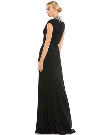 Mac Duggal Long Cap Sleeve Formal Prom Dress 41018 - The Dress Outlet