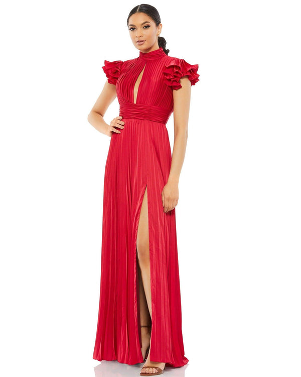 Long Cap Sleeve Formal Prom Gown Cap Sleeves Mac Duggal 26536